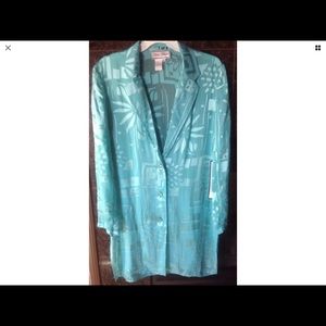 Diane Gilman long sleeve blouse -jacket cover up